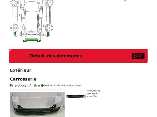 Used Rear bumper Rear bumper PEUGEOT 2008 I (CU_) 1.2 THP 110 / PureTech 110 (110 hp) 33875494 33875494