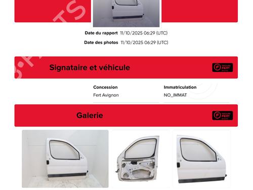 Right front door PEUGEOT PARTNER Box Body/MPV (5_, G_) 1.9 D | BP29518808C3 