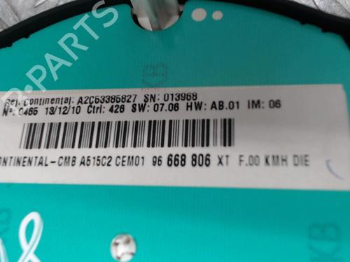 Instrument cluster CITROËN C3 II (SC_) 1.4 HDi 70 (SC8HZC, SC8HR0, SC8HP4) | BP24251649C47 - Image 5