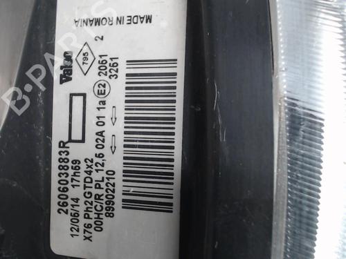 Left headlight RENAULT KANGOO Express (FC0/1_) 1.5 dCi (FC1G) | BP24251712C28 - Image 3