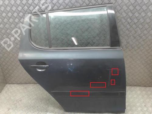 Right rear door SKODA FABIA II (542) 1.4 TDI | BP24249391C5 