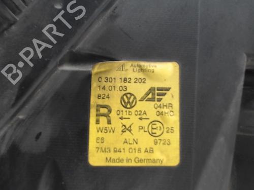 Used Right headlight VW SHARAN (7M8, 7M9, 7M6) 1.9 TDI (130 hp) 24251520