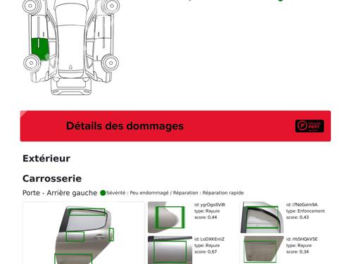 Left rear door PEUGEOT 308 I (4A_, 4C_) 1.6 HDi | BP29053612C4 