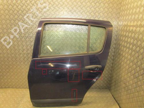 Left rear door DACIA SANDERO 1.5 dCi | BP24251748C4