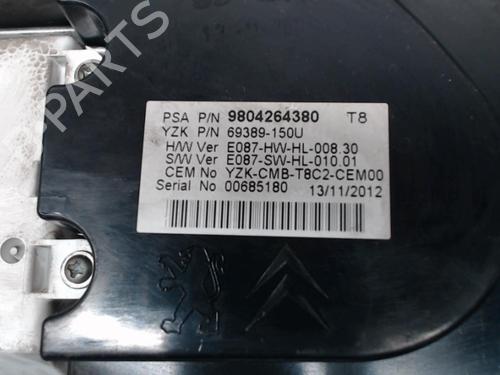 Instrument cluster PEUGEOT 3008 I MPV (0U_) 2.0 HDi Hybrid4 (0URHCA) | BP24252549C47 
