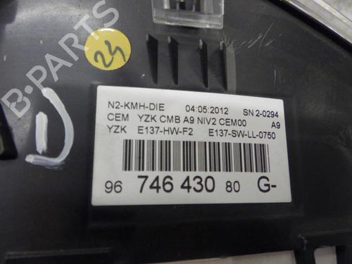 Instrument cluster PEUGEOT 208 I (CA_, CC_) 1.4 HDi | BP24245476C47 