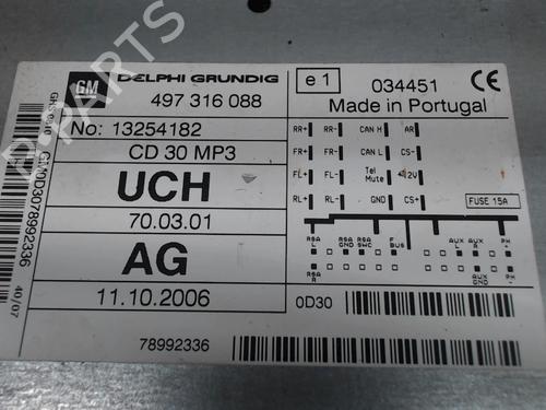 Bilradio OPEL CORSA D (S07) 1.3 CDTI (L08, L68) (75 hp) 24252399
