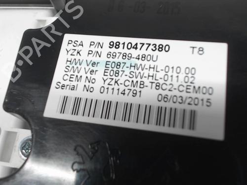Used Instrument cluster PEUGEOT 5008 (0U_, 0E_) 2.0 HDi (163 hp) 24249329