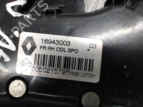 Front right lock RENAULT SCÉNIC IV (J9_) 1.6 dCi 130 | BP24252638C97 