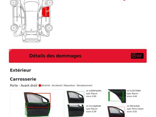 Right front door PEUGEOT 208 I (CA_, CC_) 1.6 HDi / BlueHDi 75 | BP29836833C3