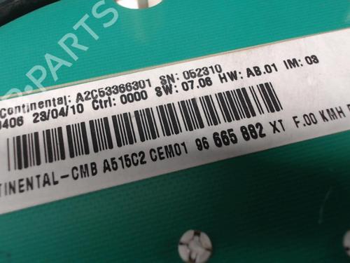 Used Instrument cluster Instrument cluster CITROËN C3 II (SC_) 1.4 HDi 70 (SC8HZC, SC8HR0, SC8HP4) (68 hp) 24249322 24249322