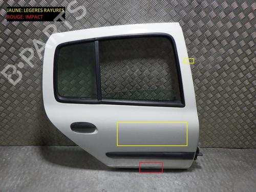 Used Right rear door RENAULT CLIO II (BB_, CB_) 1.2 16V (BB05, BB0W, BB11, BB27, BB2T, BB2U, BB2V, CB05,... (75 hp) 24254766