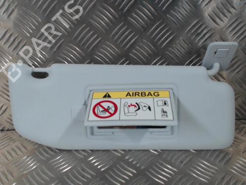 Used Right sun visor PEUGEOT 208 I (CA_, CC_) 1.2 PureTech 82 (82 hp) 24255829