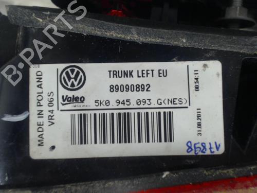 Used Left tailgate light Left tailgate light VW GOLF VI (5K1) 1.6 TDI (105 hp) 24261474 24261474