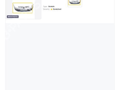 Used Front bumper Front bumper RENAULT SCÉNIC II (JM0/1_) 1.9 dCi (JM0G, JM12, JM1G, JM2C) (120 hp) 39558295 39558295
