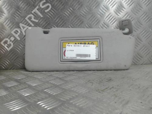 Used Right sun visor RENAULT CAPTUR I (J5_, H5_) 1.5 dCi 90 (J5N4, J5M5, J5MW, J5M6, J5AL, J5AJ) (90 hp) 24258075