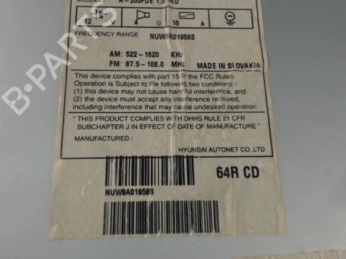 Radio HYUNDAI i30 (FD) 1.6 CRDi | BP24258375E6  - Image 7