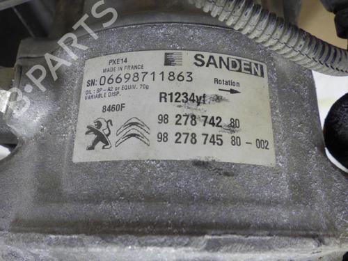 AC compressor PEUGEOT 3008 II SUV (MC_, MR_, MJ_, M4_) 1.6 PureTech 180 (M45GFR, M45GFU) | BP24254324M34 