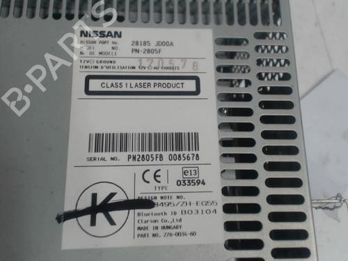 Radio NISSAN QASHQAI / QASHQAI +2 I (J10, NJ10, JJ10E) 1.5 dCi | BP24254866E6 