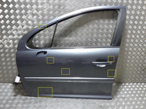 Left front door PEUGEOT 207 SW (WK_) 1.6 HDi | BP24258094C2 