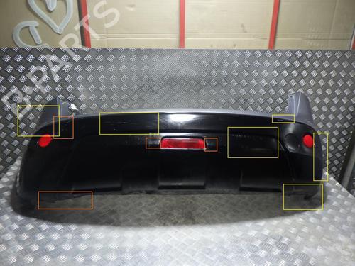 Rear bumper NISSAN QASHQAI / QASHQAI +2 I (J10, NJ10, JJ10E) 1.5 dCi | BP24260886C8 