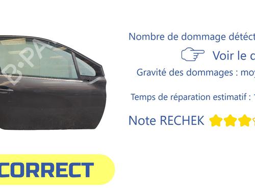 Porta frente direita Porta frente direita PEUGEOT 208 I (CA_, CC_) 1.6 HDi (92 hp) 39938533 39938533