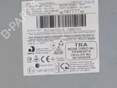 Used Radio Radio CITROËN C3 III Van (SX_, SY_) BlueHDi 100 (102 hp) 40447614 40447614
