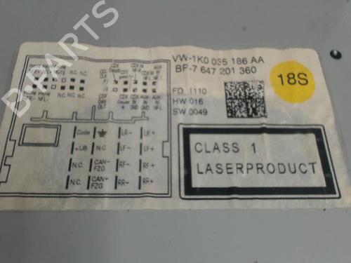 Radio VW SCIROCCO III (137, 138) 1.4 TSI | BP24254719E6 - Image 4