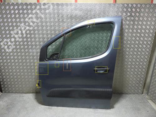 Used Left front door CITROËN BERLINGO MULTISPACE (B9) 1.6 HDi 90 (92 hp) 24257294