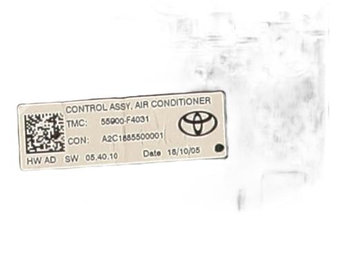 Climate control TOYOTA C-HR (_X1_) 1.8 Hybrid (ZYX10_, ZYX11_, ZYX10R, ZYX11R) | BP24253770I5  - Image 6