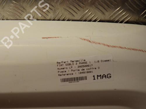 Right tailgate FIAT DOBLO Cargo (263_) 1.6 D Multijet (263WXD1B, 263WXR1B, 263WXX1B, 263ZXD1B,... | BP25203401C77 