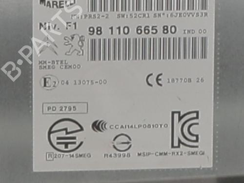 Radio PEUGEOT 2008 I (CU_) 1.2 THP 110 / PureTech 110 | BP27184711E6 