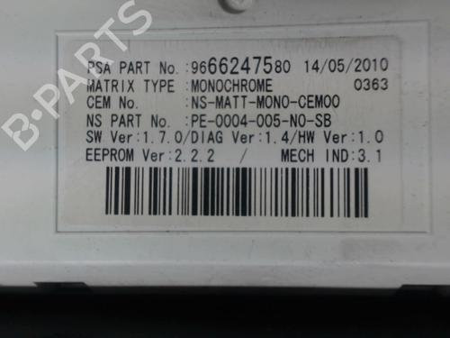 Instrument cluster PEUGEOT 5008 (0U_, 0E_) 2.0 HDi 150 / BlueHDi 150 | BP24273912C47 