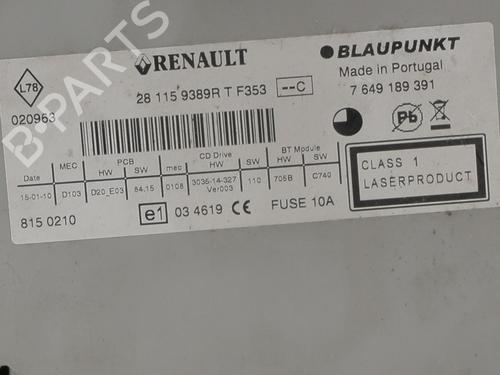 Radio RENAULT SCÉNIC III (JZ0/1_) 1.5 dCi | BP27593702E6 