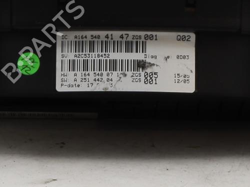 Instrument cluster MERCEDES-BENZ M-CLASS (W164) ML 320 CDI 4-matic (164.122) | BP29480761C47 