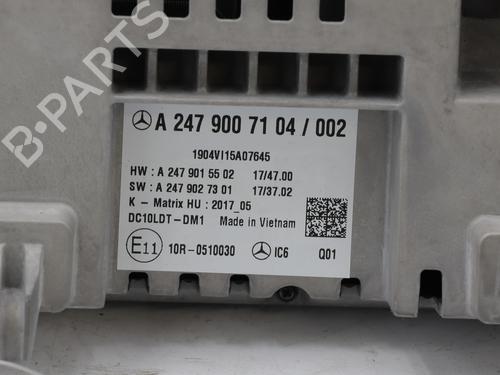 Used Instrument cluster Instrument cluster MERCEDES-BENZ A-CLASS (W177) A 200 Mild-Hybrid (177.087) (163 hp) 25327342 25327342