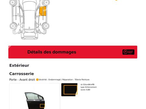 Right front door CITROËN C4 II (NC_) 1.6 VTi 120 (NC5FS0, NC5FS9) | BP29202985C3 