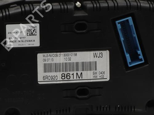 Instrument cluster VW POLO V (6R1, 6C1) 1.6 TDI | BP28515416C47 
