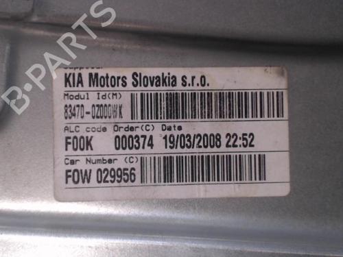 Rear left window mechanism KIA SPORTAGE II (JE_, KM_) 2.0 CRDi | BP24284017C24 