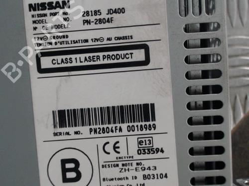 Radio NISSAN QASHQAI / QASHQAI +2 I (J10, NJ10, JJ10E) 1.5 dCi | BP24264649E6 