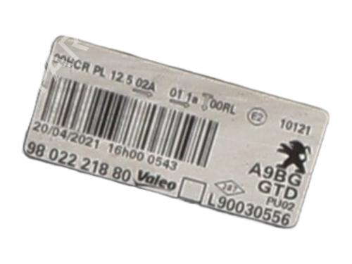 Left headlight PEUGEOT 208 I (CA_, CC_) 1.5 BlueHDI 100 | BP31629941C28 