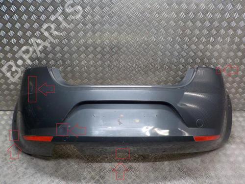 Rear bumper SEAT LEON (1P1) 2.0 TDI 16V | BP24268761C8 