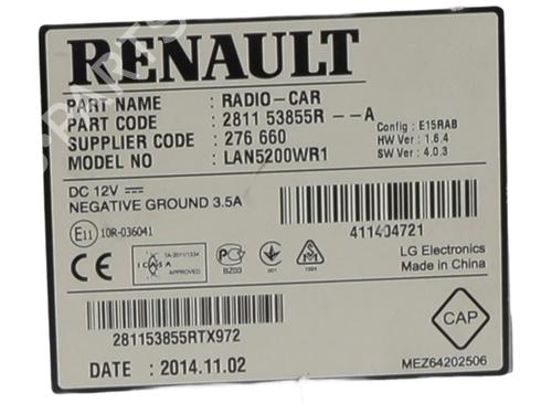 Radio DACIA SANDERO II 1.5 dCi | BP28476360E6  - Image 5