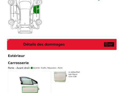 Right front door PEUGEOT 208 I (CA_, CC_) 1.2 VTI 82 | BP29202983C3 