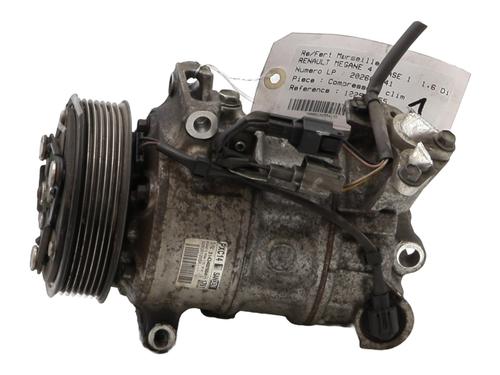 Used AC compressor AC compressor RENAULT MEGANE IV Hatchback (B9A/M/N_) 1.6 dCi 130 (B9A4) (130 hp) 33126073 33126073