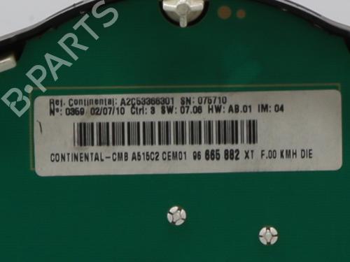 Instrument cluster CITROËN C3 II (SC_) 1.4 HDi 70 (SC8HZC, SC8HR0, SC8HP4) | BP30590867C47 - Image 2