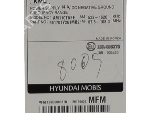 Radio KIA PICANTO II (TA) 1.0 | BP28845978E6 