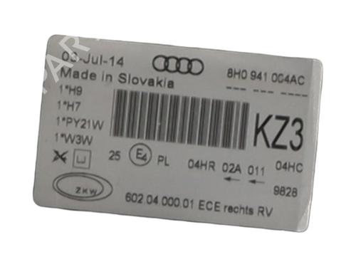 Right headlight AUDI A4 B6 Convertible (8H7) 2.5 TDI | BP28020627C29 