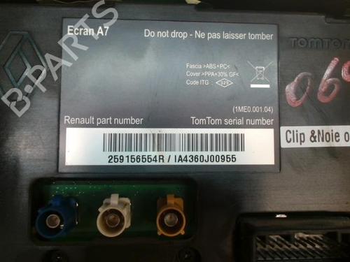 Multifunctionele display RENAULT MEGANE III Hatchback (BZ0/1_, B3_) 1.9 dCi (BZ0N, BZ0J) (131 hp) 24267978