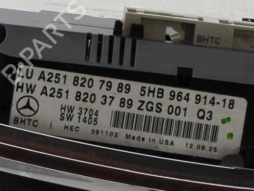 Climate control MERCEDES-BENZ M-CLASS (W164) ML 320 CDI 4-matic (164.122) | BP29484245I5 